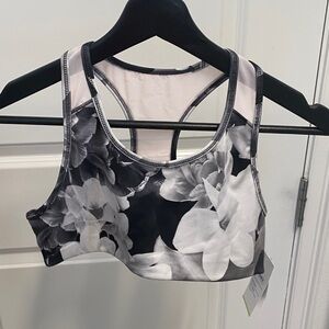 Old Navy Gray and Black Sports Bra